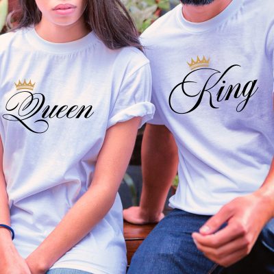 King, Queen páros póló