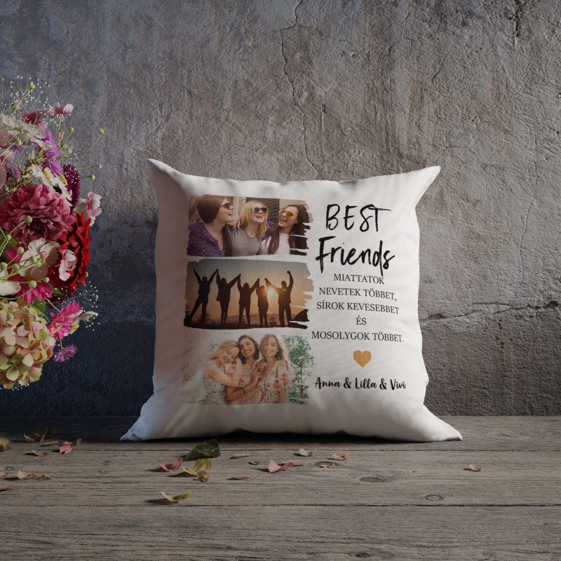 Best friends párna - 3 képpel
