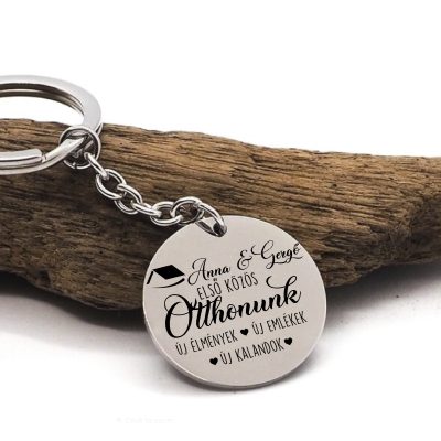 Első közös otthonunk, neves kulcstartó