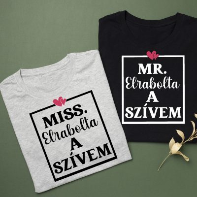 Mr. elrabolta a szívem, Miss. elrabolta a szívem páros póló