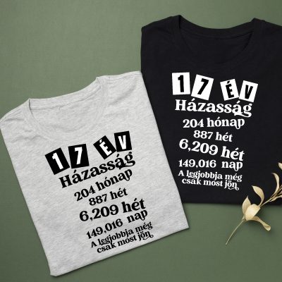 17 év házasság, a legjobbja még csak most jön páros póló