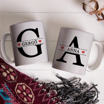 Saját neves páros bögre