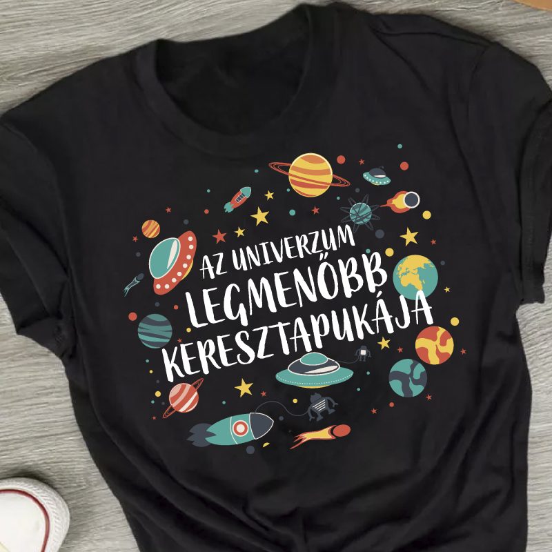 Az univerzum legmenőbb keresztapukája férfi póló
