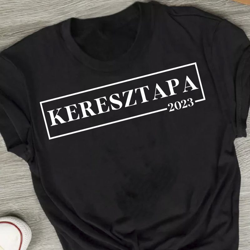 Keresztapa, évszámmal férfi póló