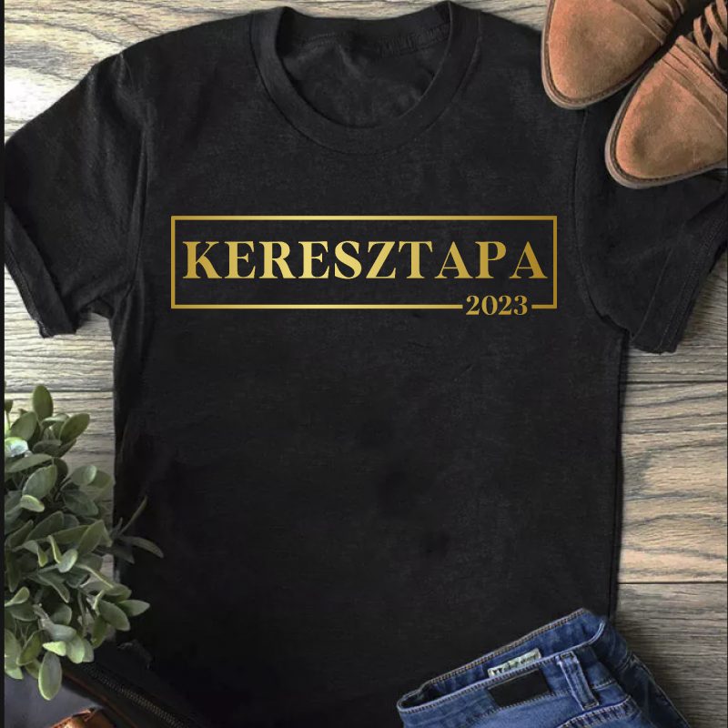 Keresztapa, évszámmal 2 férfi póló