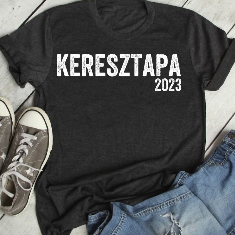 Keresztapa, évszámmal 3 férfi póló