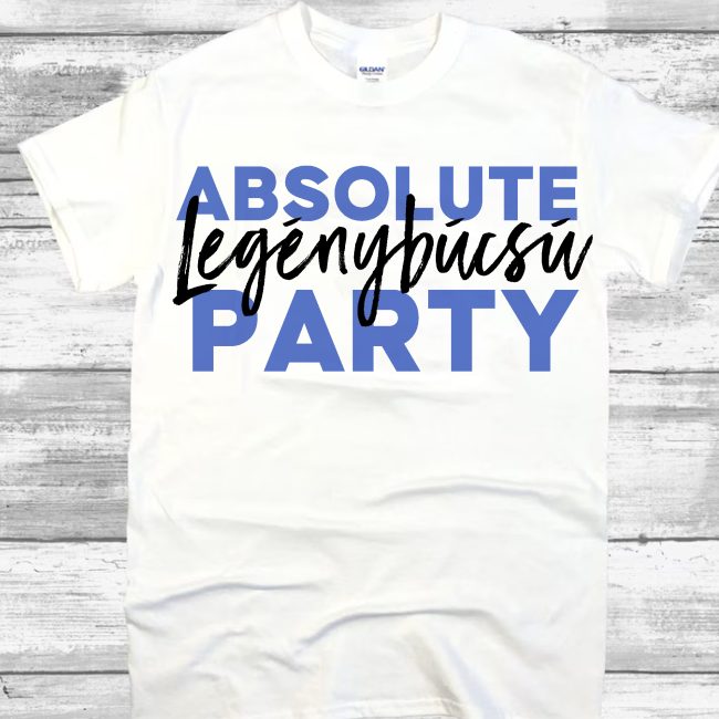 Absolute Legénybúcsú Party férfi póló Lovenir.hu