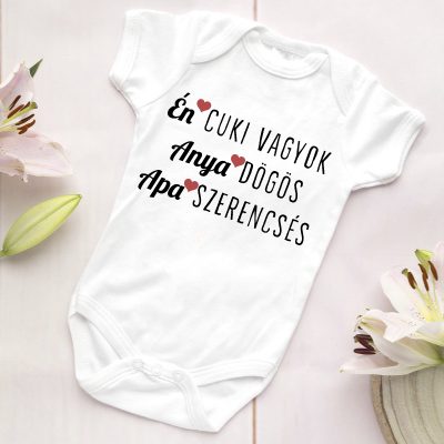 Én cuki vagyok, Anya dögös, Apa szerencsés body