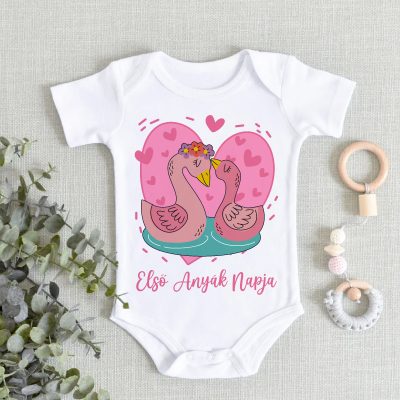 Boldog anyák napját kacsa családos body