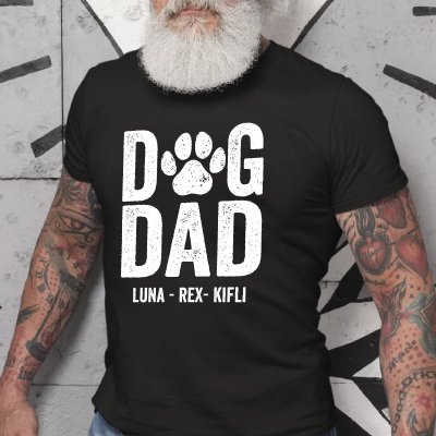 Dog Dad nevekkel férfi póló