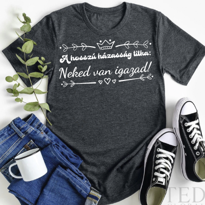 A hosszú házasság titka férfi póló