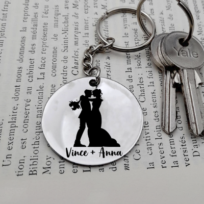 Pároknak névvel kulcstartó