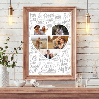 Szív montázs 5 képpel