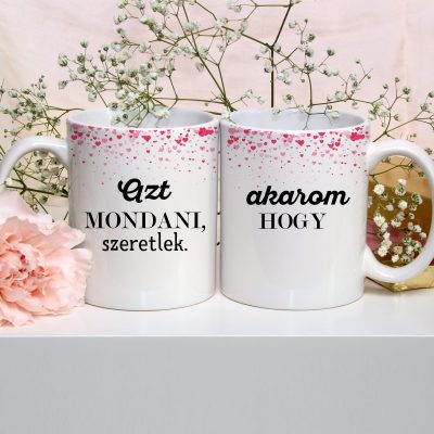 Azt akarom mondani, hogy szeretlek páros bögre