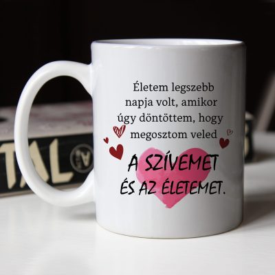 Életem legszebb napja volt bögre