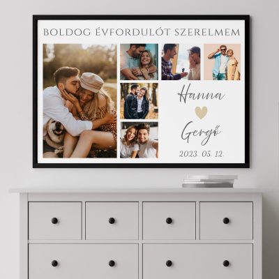 Boldog évfordulót fehér háttérrel