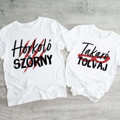 Horkoló szörny, takaró tolvaj páros póló