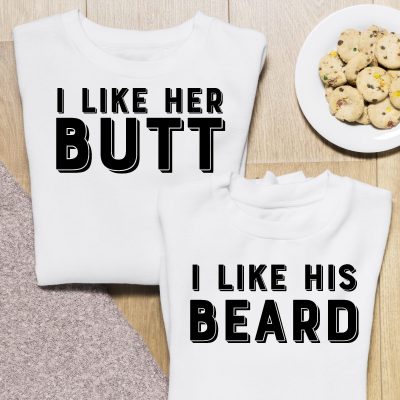 I like her butt, i like his beard páros póló