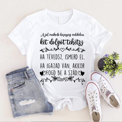 A jól működő házasság érdekében két dolgot tehetsz póló