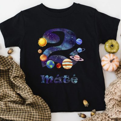 Bolygós szülinapi gyerek póló/body