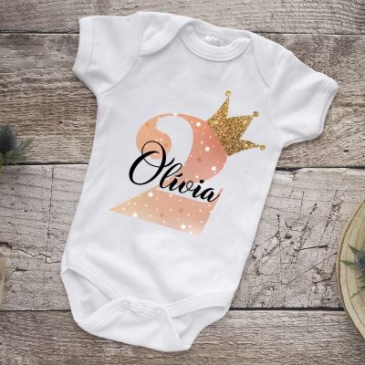 Csillag mintás életkor gyerek póló/body