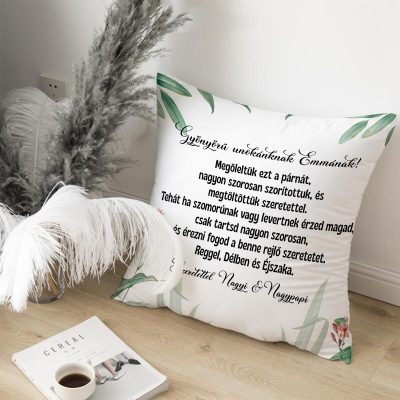 Gyönyörű unokánknak párna