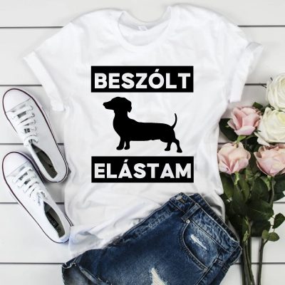 Beszólt, elástam tacsis póló