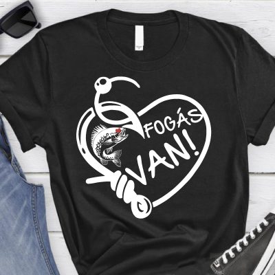 Fogás van horgász póló