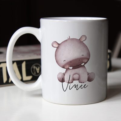 Viziló mintás bögre névvel