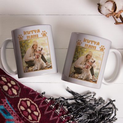 Kutya mami fényképes bögre