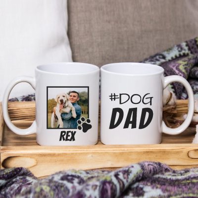 #dog dad fényképes bögre