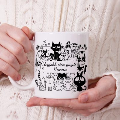 Legjobb cica gazdi neves bögre