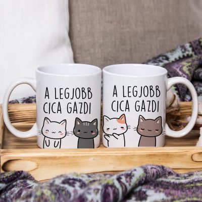 A legjobb cica gazdi mintás bögre