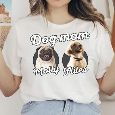 Dog mom fényképes póló