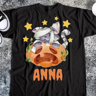 Múmia cicás gyerek póló