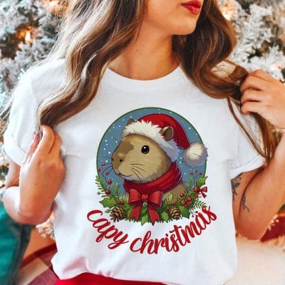 Capy christmas karácsonyi póló