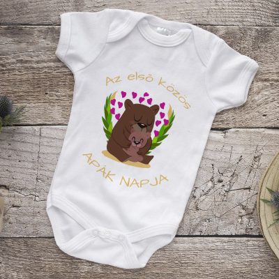 Első közös apák napja body macikkal