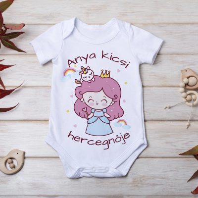 Anya kicsi hercegnője mintás body