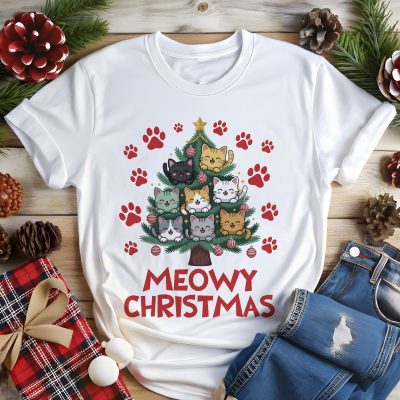 Meowy Christmas póló vagy pulcsi