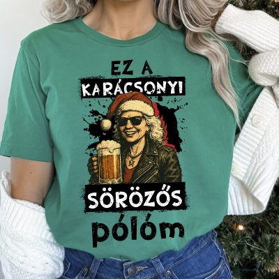 Ez a karácsonyi sörözős pólóm motoros nagyival
