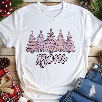 Fa-szom rózsaszín erdővel póló vagy pulcsi